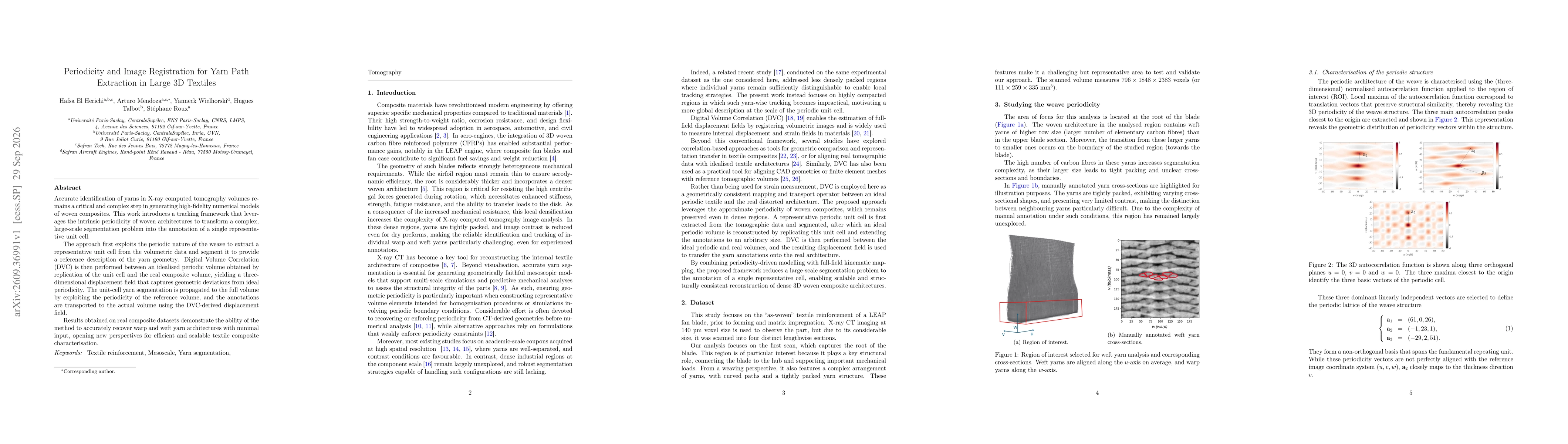 Thumbnail for Periodicity and image registration for yarn path extraction in large 3D textiles
