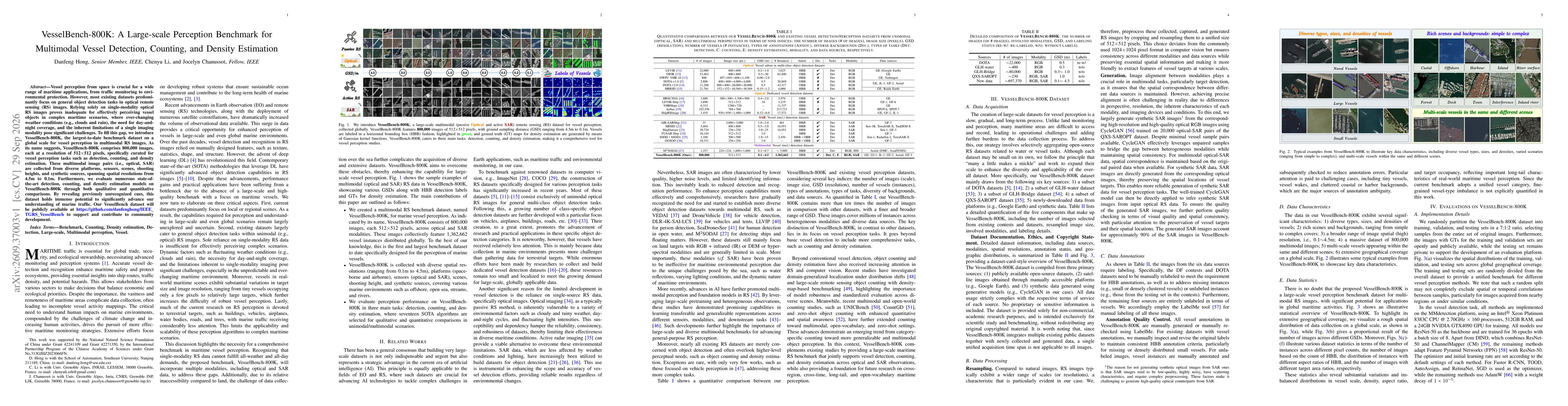 Thumbnail for VesselBench-800K: A Large-scale Perception Benchmark for Multimodal Vessel Detection, Counting, and Density Estimation