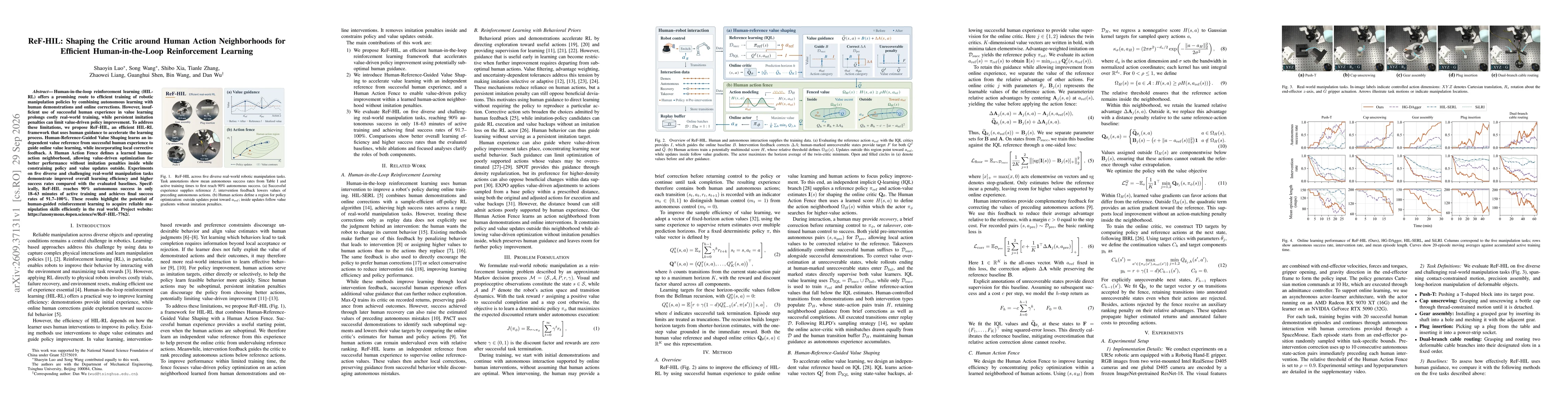 Thumbnail for ReF-HIL: Shaping the Critic around Human Action Neighborhoods for Efficient Human-in-the-Loop Reinforcement Learning