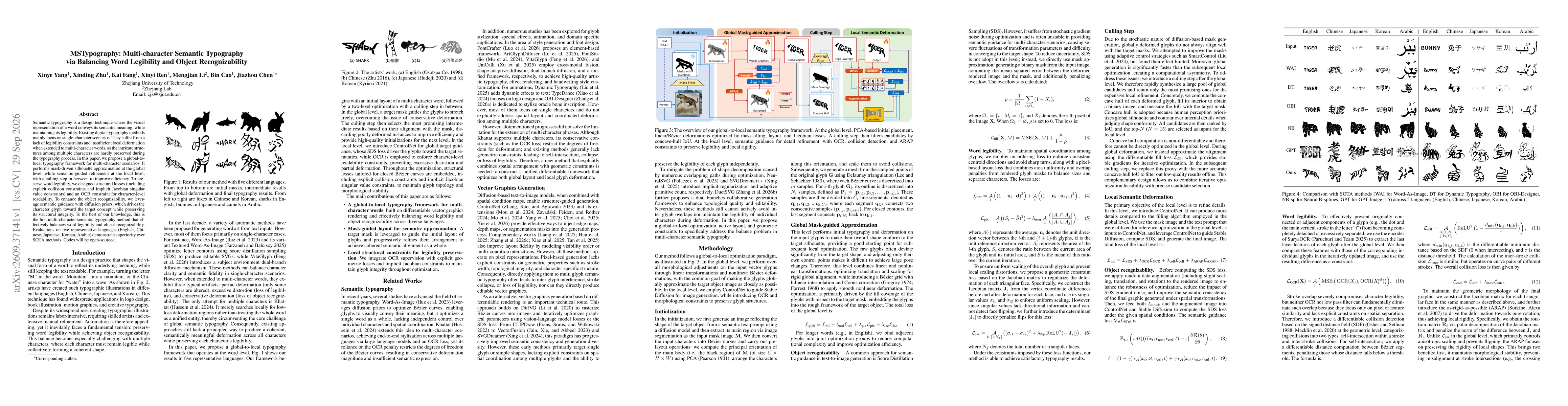 Thumbnail for MSTypography: Multi-character Semantic Typography via Balancing Word Legibility and Object Recognizability