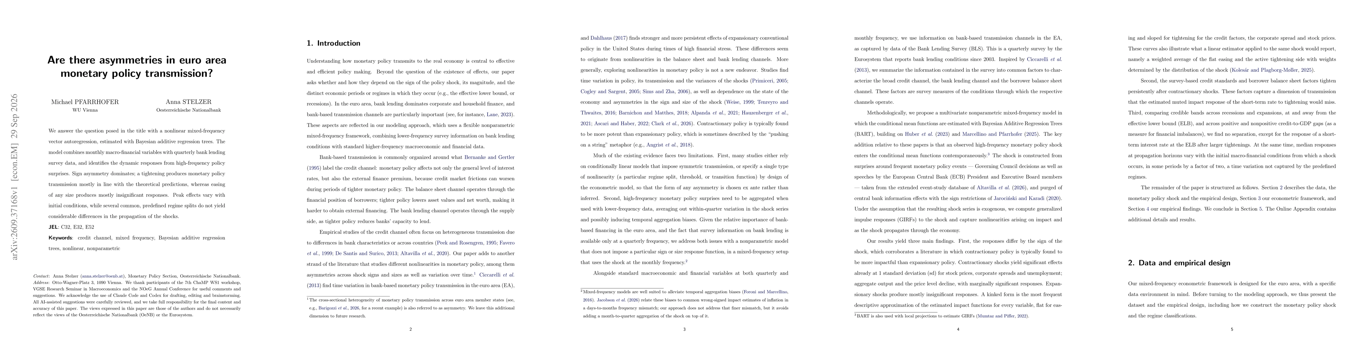Thumbnail for Are there asymmetries in euro area monetary policy transmission?