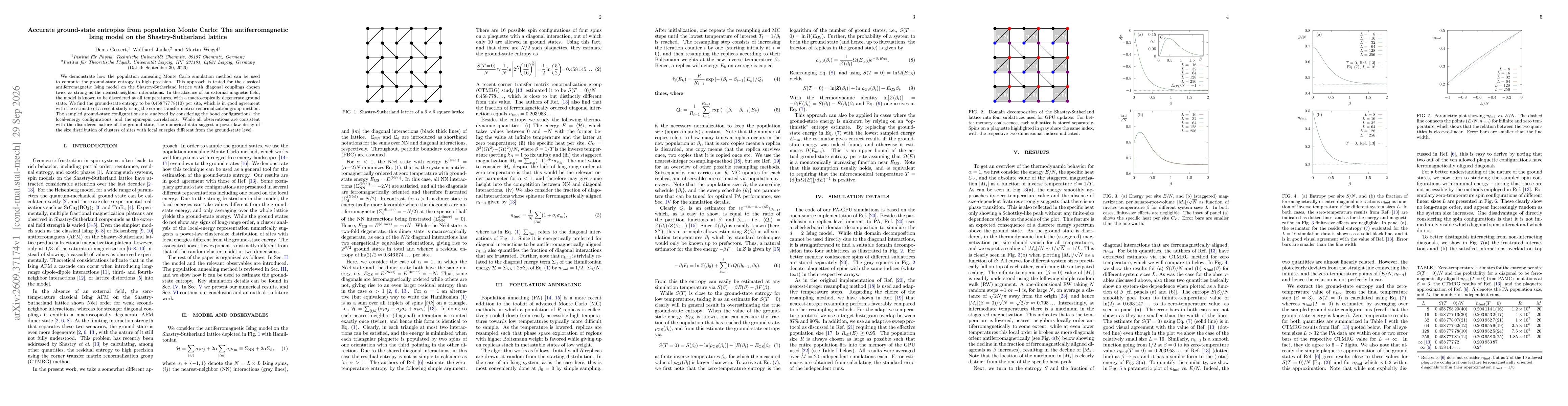 Thumbnail for Accurate ground-state entropies from population Monte Carlo: The antiferromagnetic Ising model on the Shastry-Sutherland lattice
