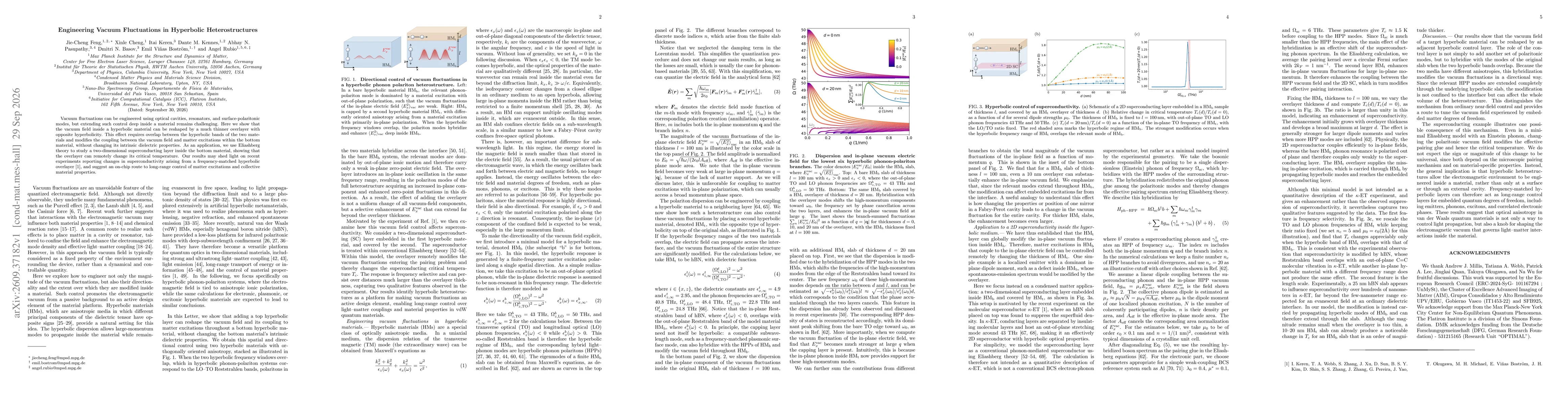 Thumbnail for Engineering Vacuum Fluctuations in Hyperbolic Heterostructures