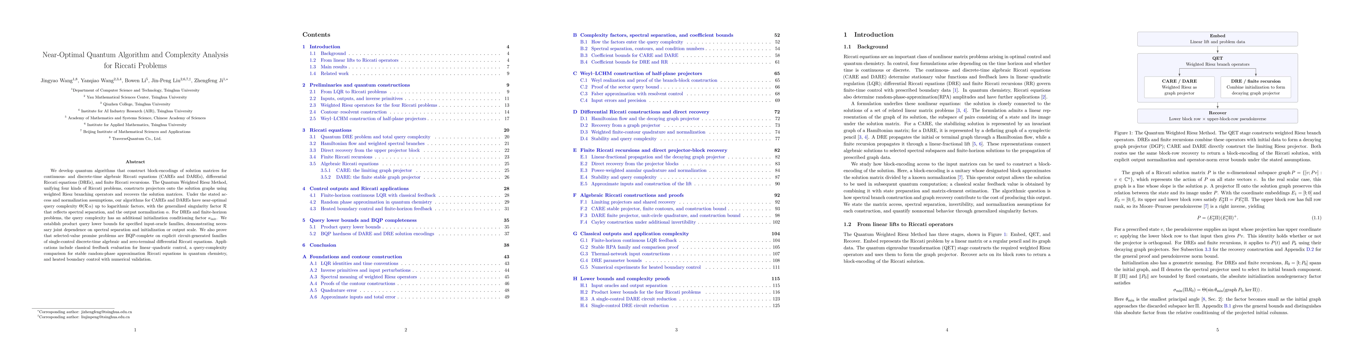 Thumbnail for Near-Optimal Quantum Algorithm and Complexity Analysis for Riccati Problems