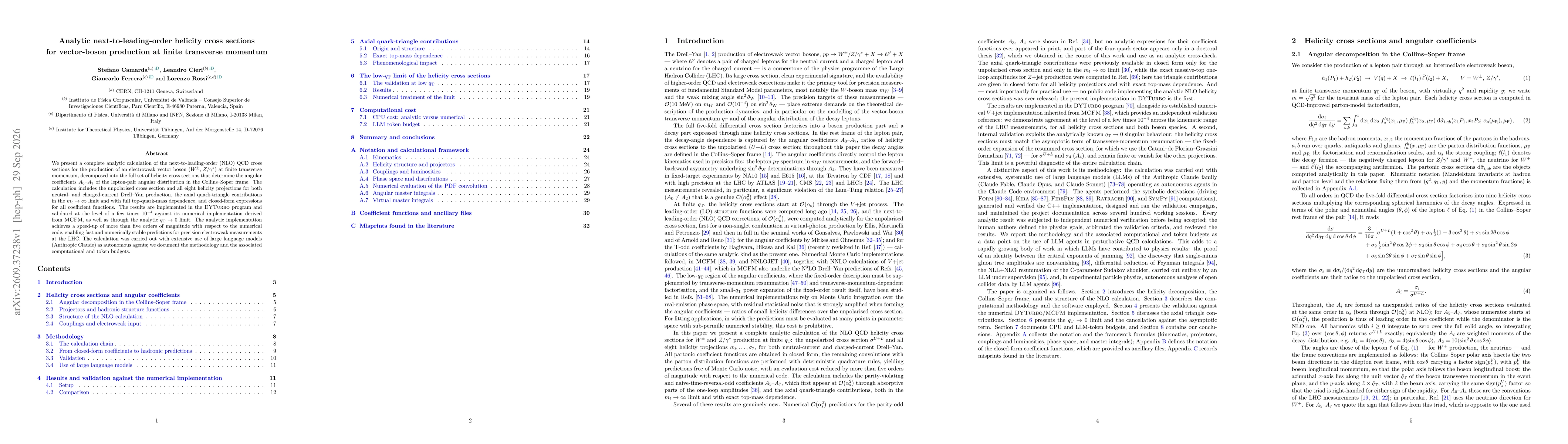 Thumbnail for Analytic next-to-leading-order helicity cross sections for vector-boson production at finite transverse momentum