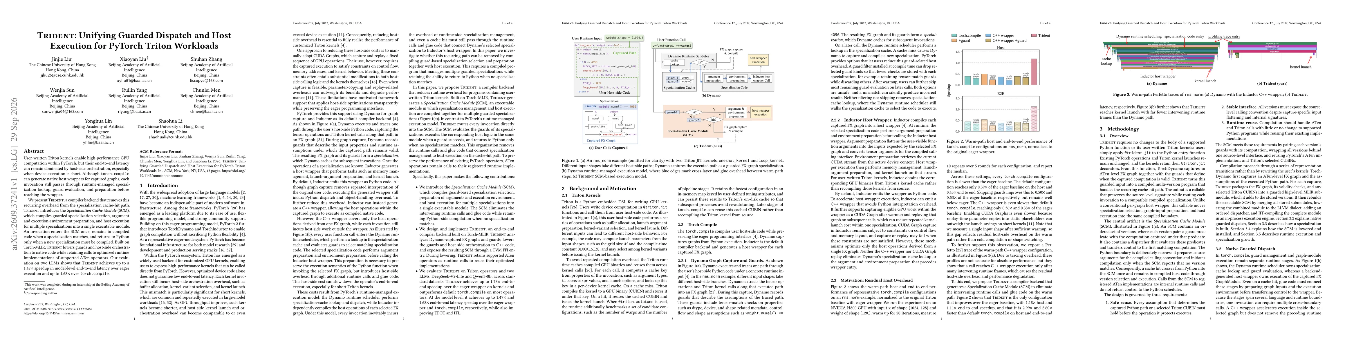 Thumbnail for Trident: Unifying Guarded Dispatch and Host Execution for PyTorch Triton Workloads