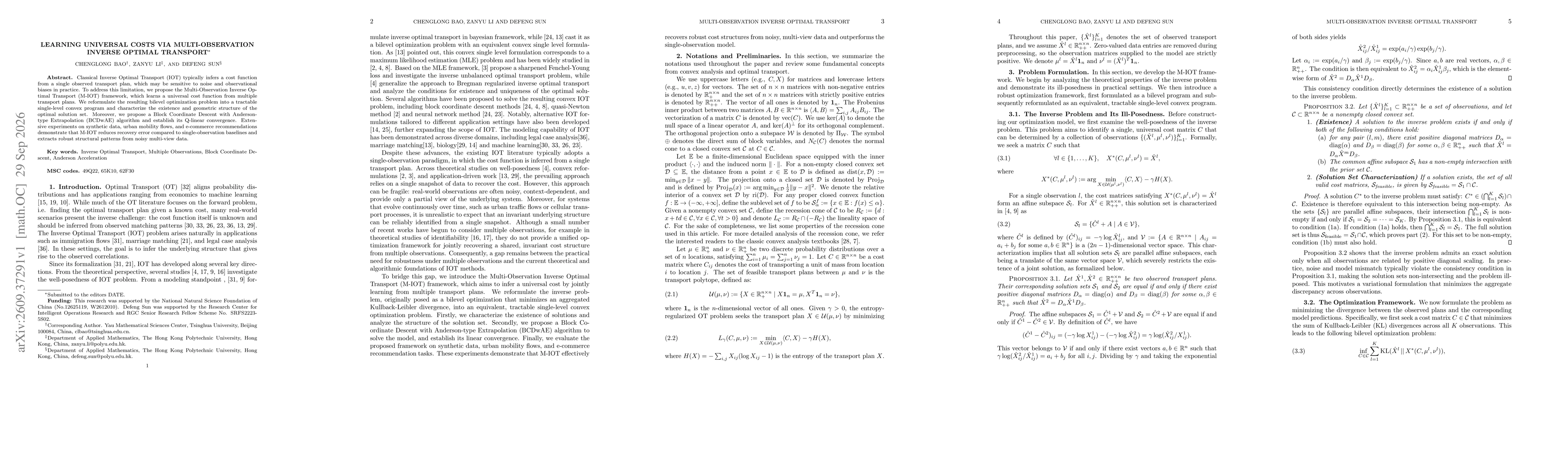 Thumbnail for Learning Universal Costs via Multi-Observation Inverse Optimal Transport
