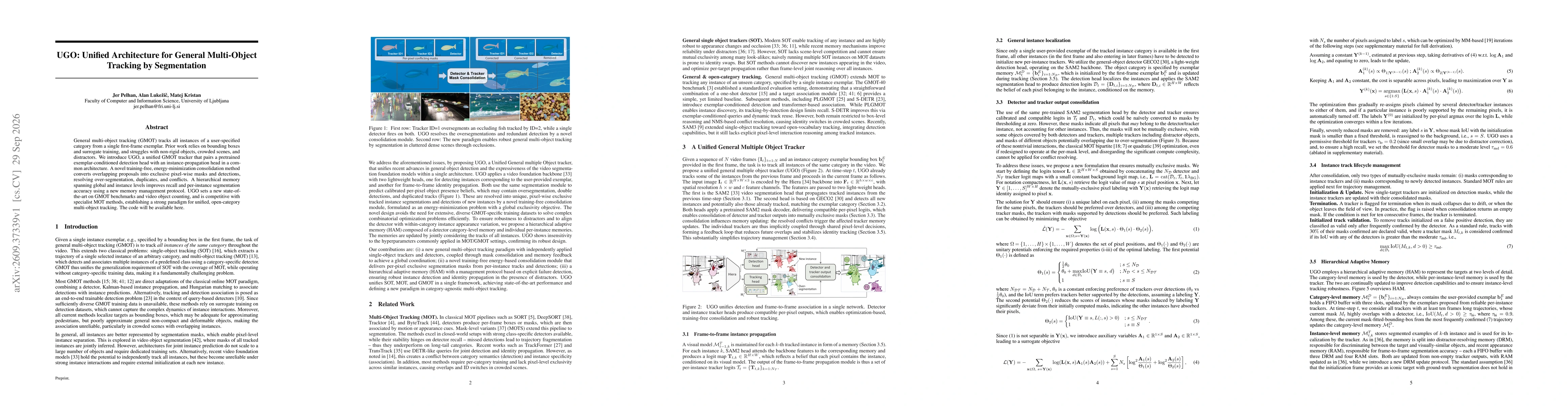 Thumbnail for UGO: Unified Architecture for General Multi-Object Tracking by Segmentation