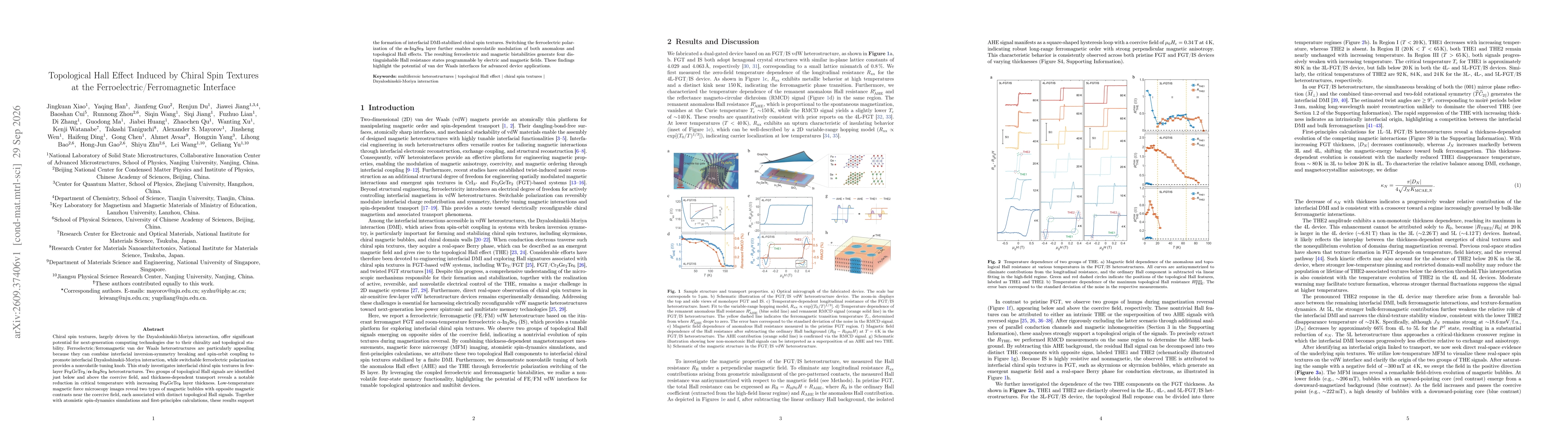 Thumbnail for Topological Hall Effect Induced by Chiral Spin Textures at the Ferroelectric/Ferromagnetic Interface
