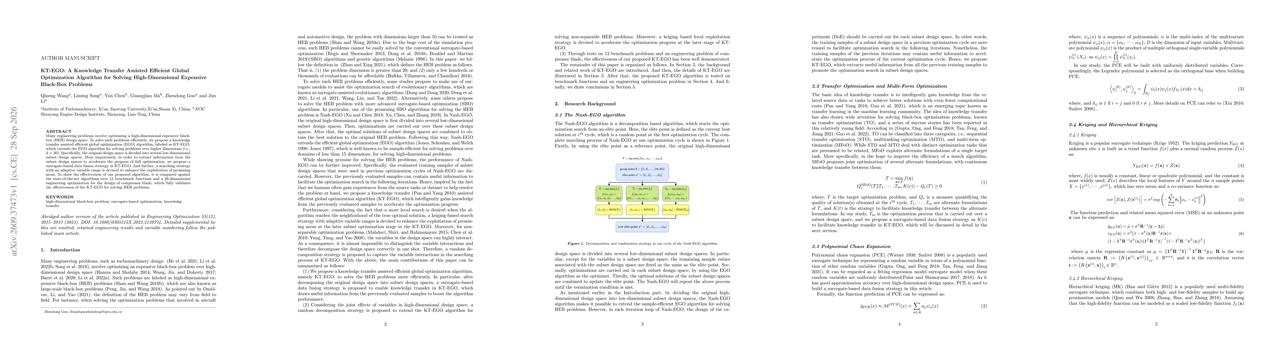 Thumbnail for KT-EGO: A Knowledge Transfer Assisted Efficient Global Optimization Algorithm for Solving High-Dimensional Expensive Black-Box Problems