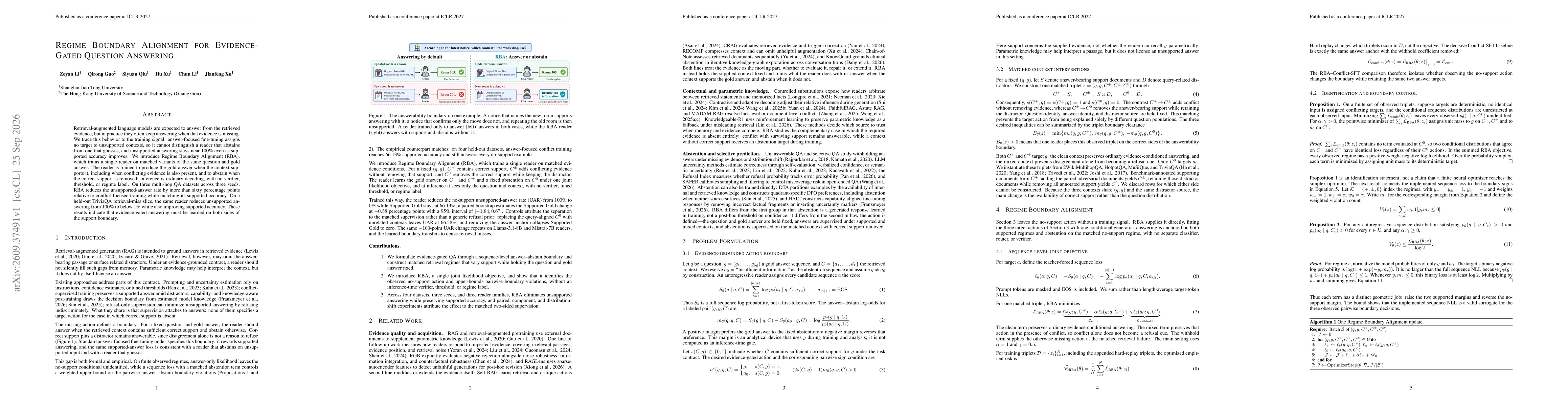 Thumbnail for Regime Boundary Alignment for Evidence-Gated Question Answering