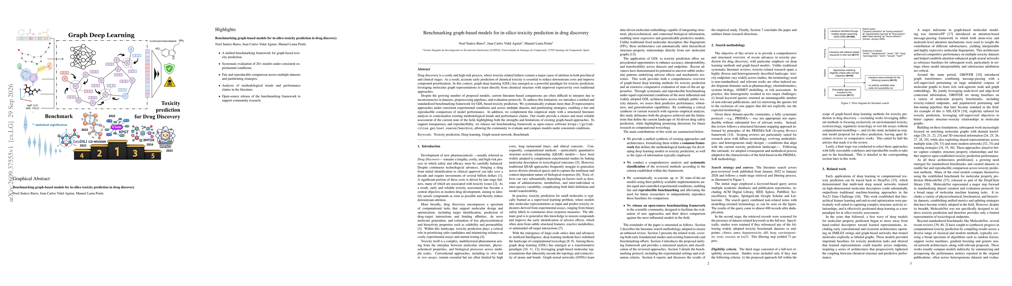 Thumbnail for Benchmarking graph-based models for in-silico toxicity prediction in drug discovery