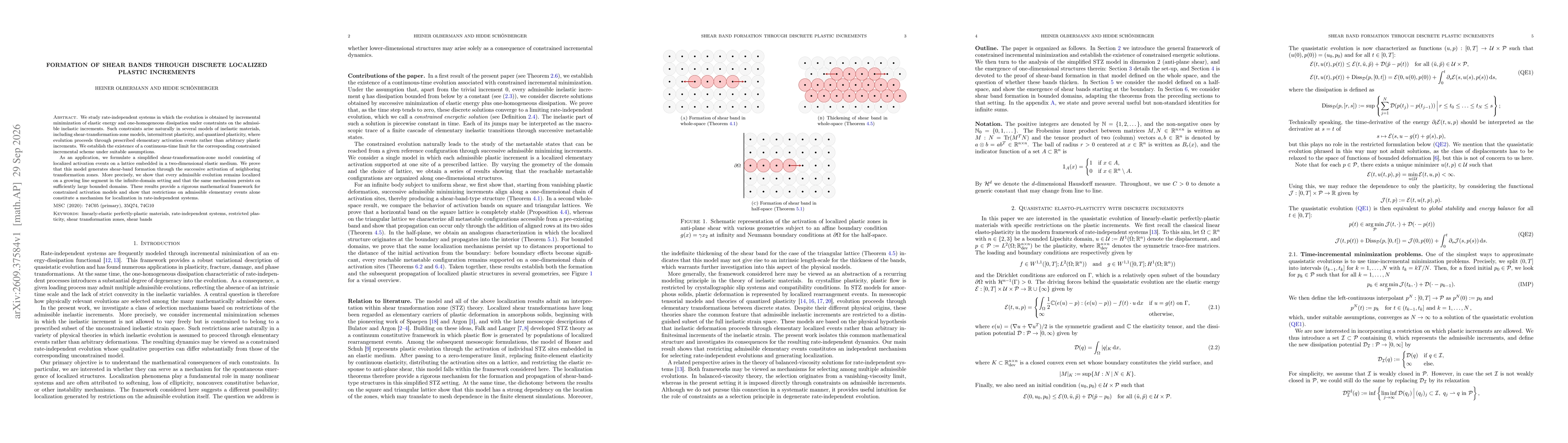 Thumbnail for Formation of shear bands through discrete localized plastic increments