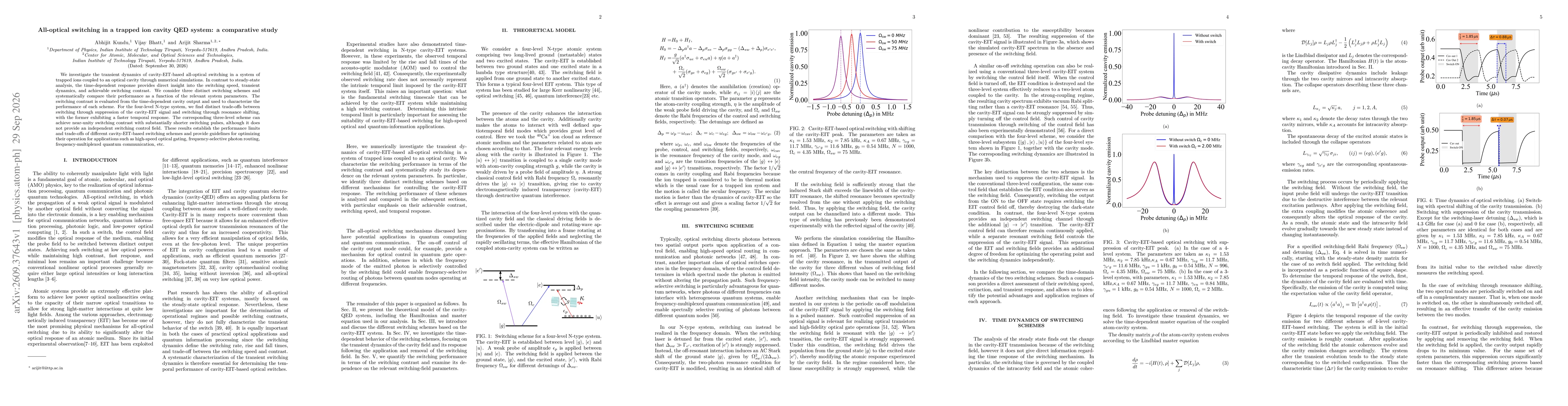 Thumbnail for All-optical switching in a trapped ion cavity QED system: a comparative study