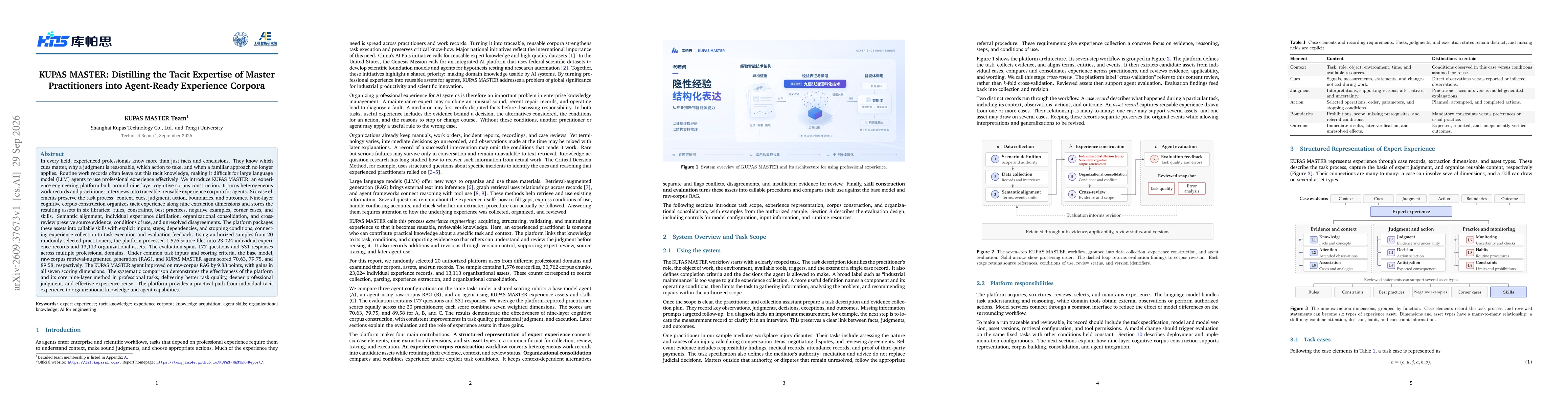 Thumbnail for KUPAS MASTER: Distilling the Tacit Expertise of Master Practitioners into Agent-Ready Experience Corpora