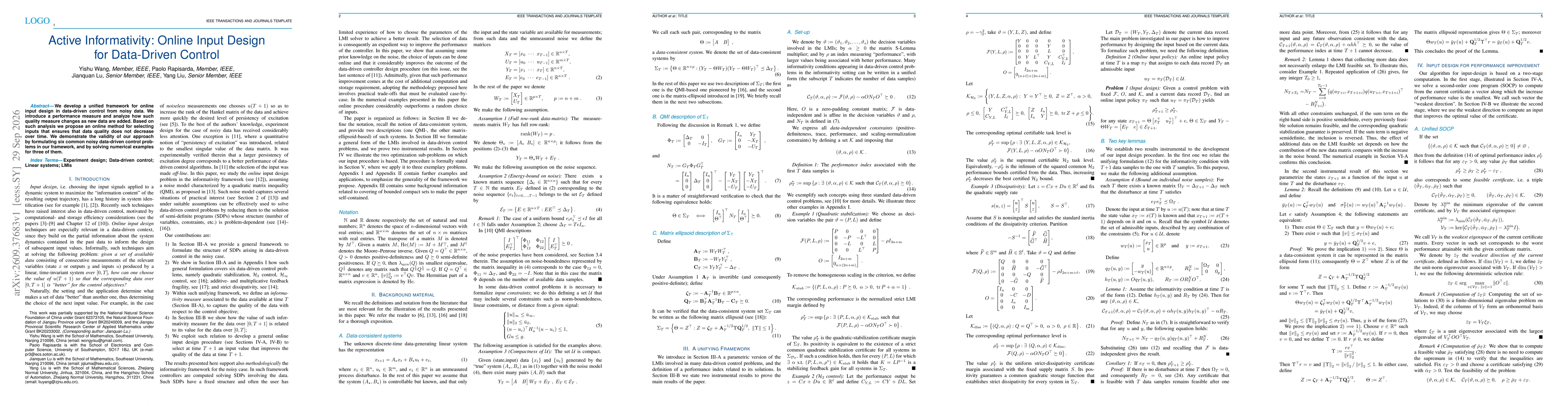 Thumbnail for Active Informativity: Online Input Design for Data-Driven Control