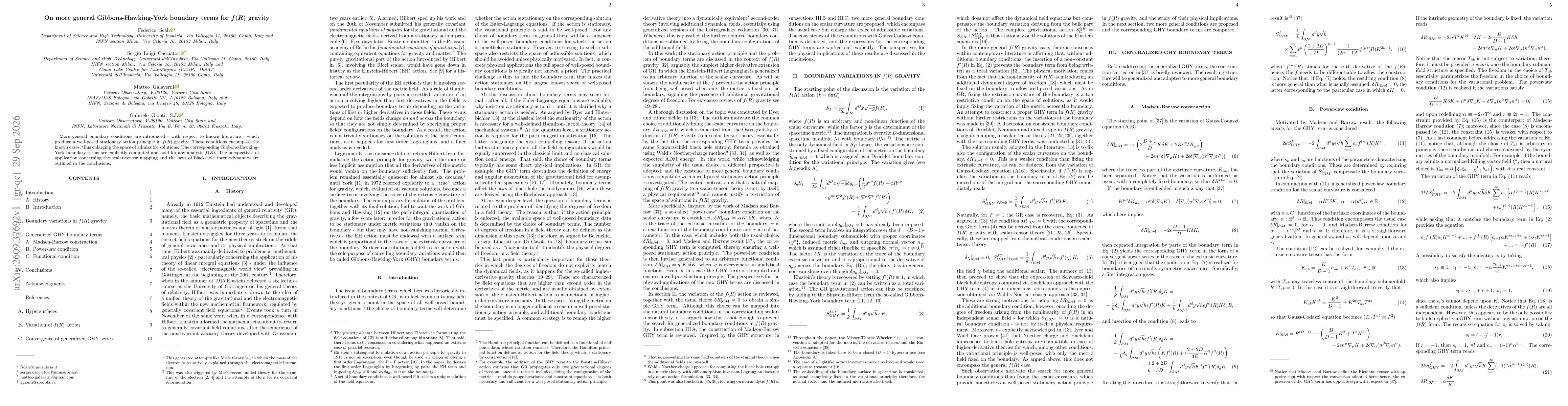 Thumbnail for On more general Gibbons-Hawking-York boundary terms for f(R) gravity