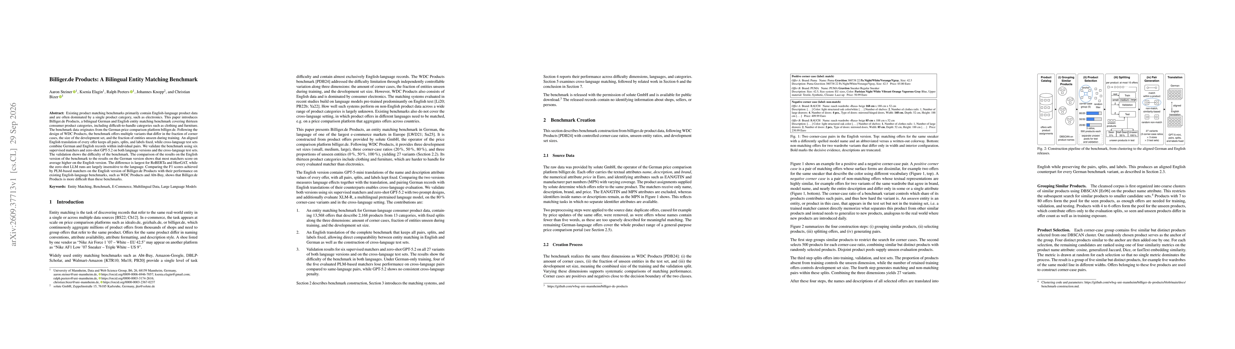 Thumbnail for Billiger.de Products: A Bilingual Entity Matching Benchmark