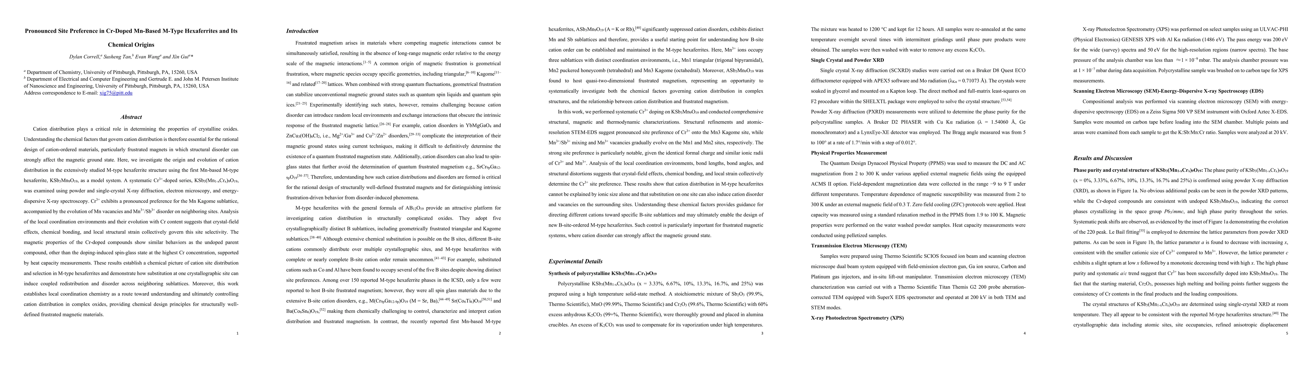 Thumbnail for Pronounced Site Preference in Cr-Doped Mn-Based M-Type Hexaferrites and Its Chemical Origins