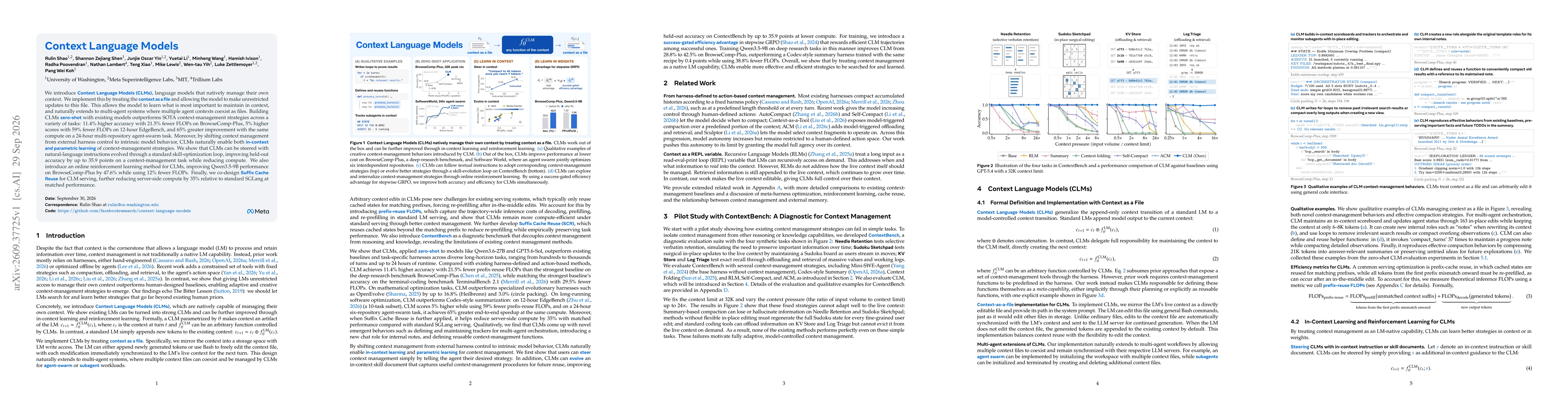 Thumbnail for Context Language Models