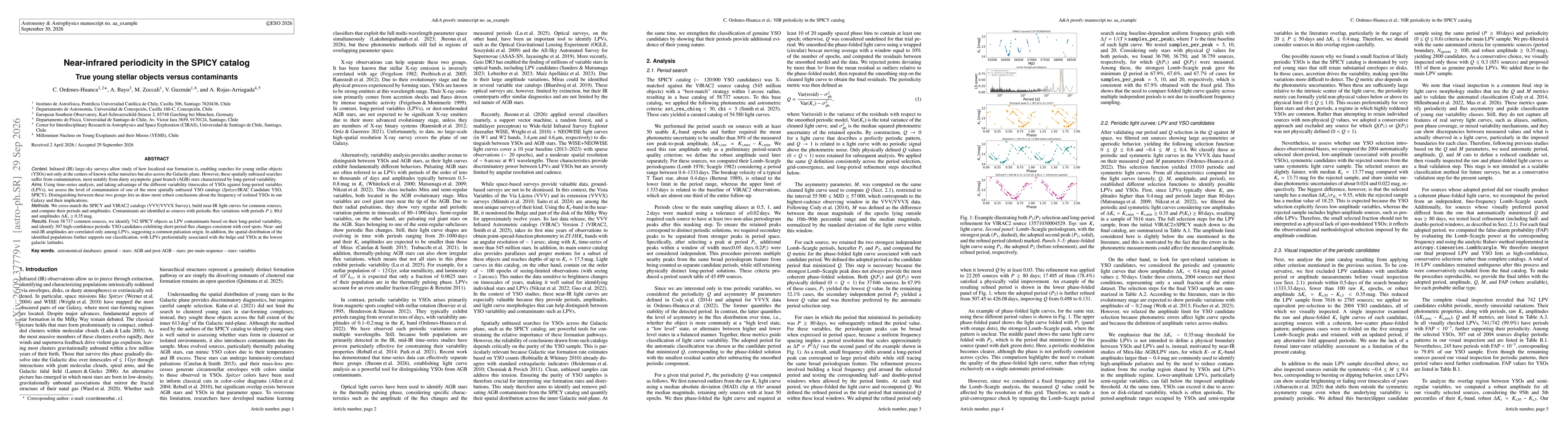 Thumbnail for Near-infrared periodicity in the SPICY catalog. True young stellar objects versus contaminants