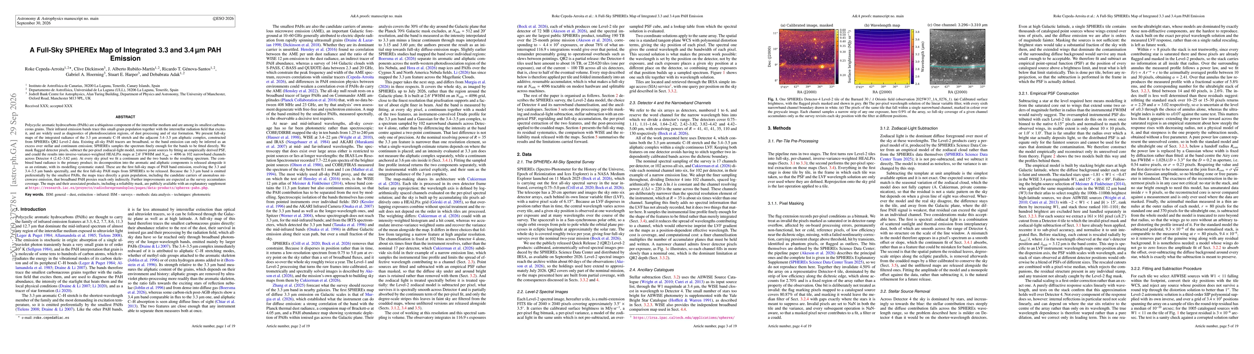 Thumbnail for A Full-Sky SPHEREx Map of Integrated 3.3 and 3.4 μm PAH Emission