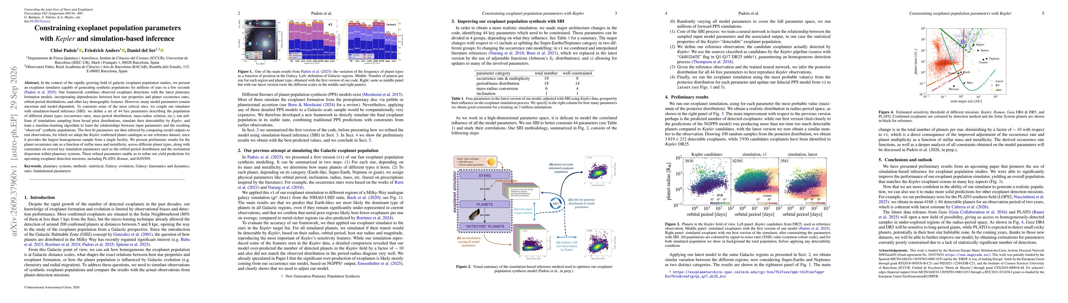 Thumbnail for Constraining exoplanet population parameters with Kepler and simulation-based inference