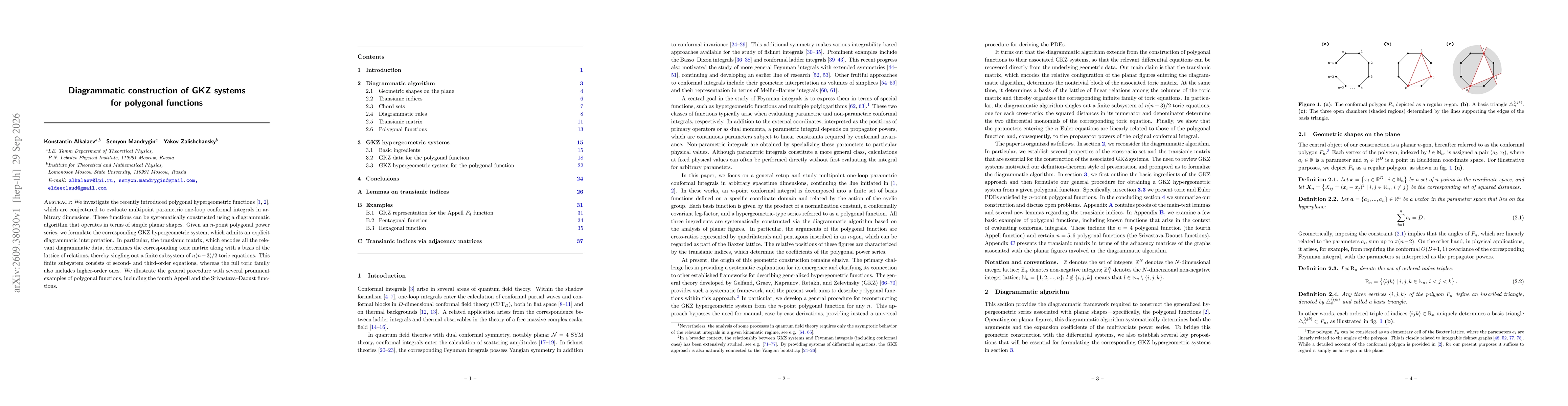 Thumbnail for Diagrammatic construction of GKZ systems for polygonal functions