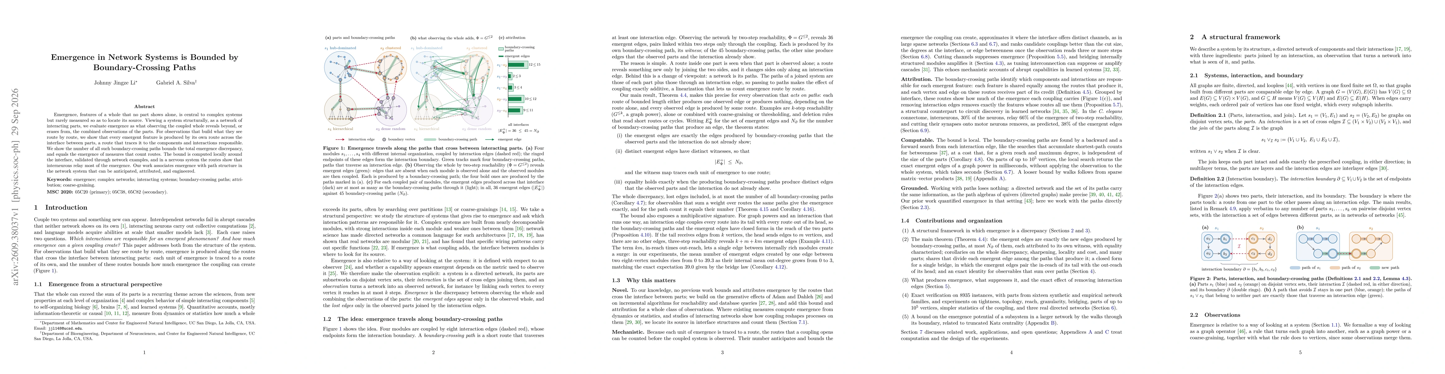 Thumbnail for Emergence in Network Systems is Bounded by Boundary-Crossing Paths