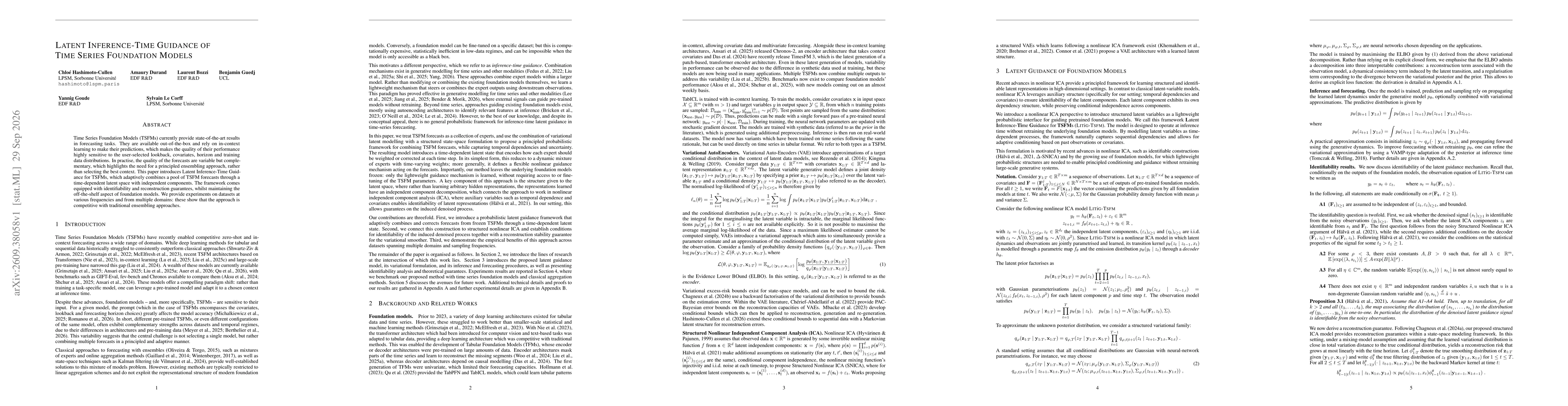 Thumbnail for Latent Inference-Time Guidance of Time Series Foundation Models