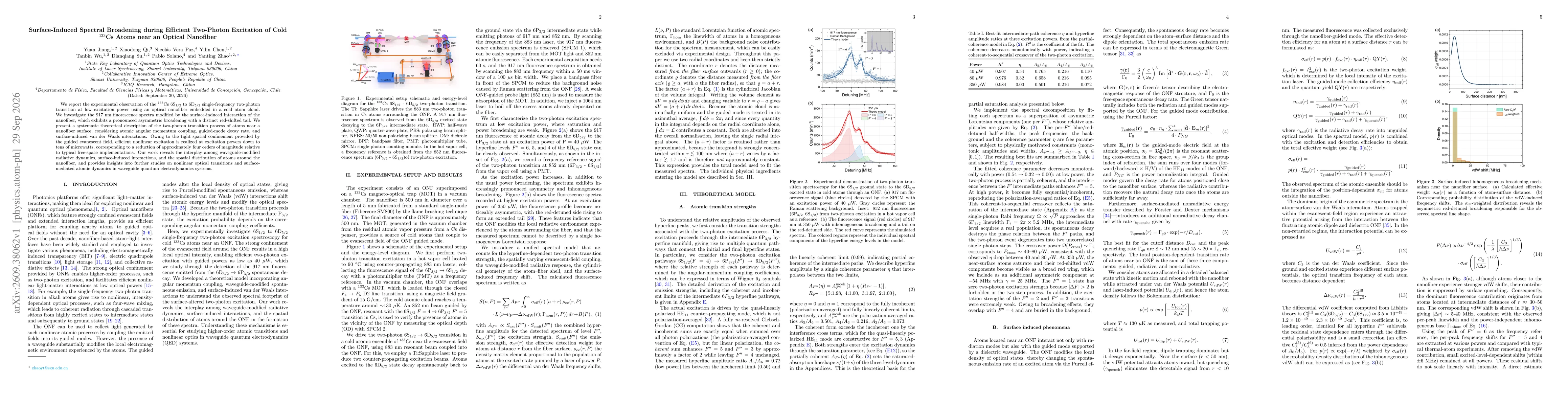 Thumbnail for Surface-Induced Spectral Broadening during Efficient Two-Photon Excitation of Cold $^{133}\text{Cs}$ Atoms near an Optical Nanofiber