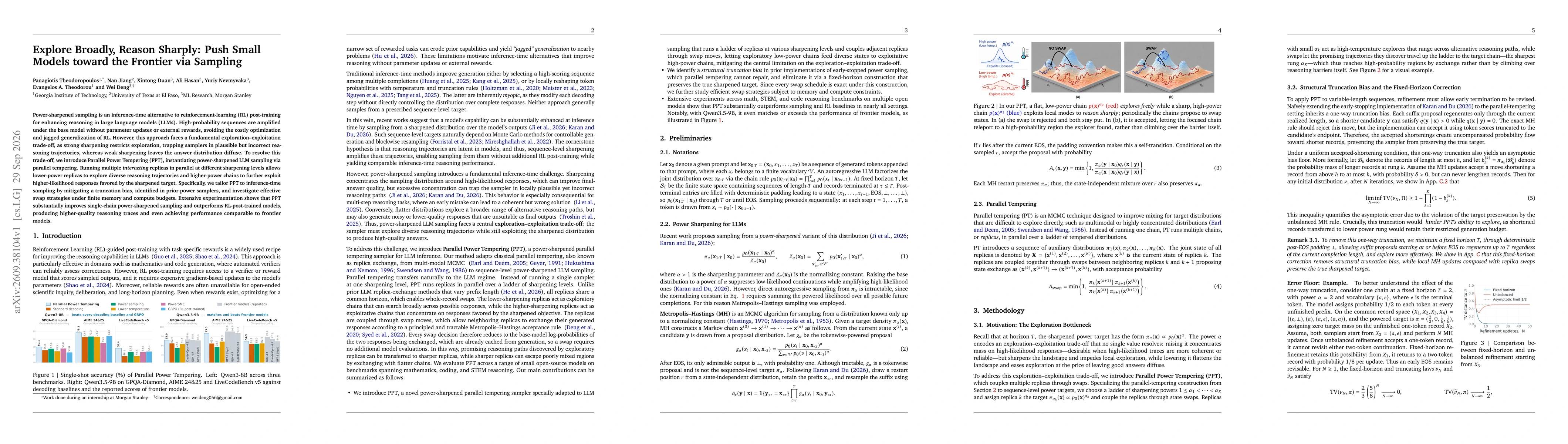 Thumbnail for Explore Broadly, Reason Sharply: Push Small Models toward the Frontier via Sampling