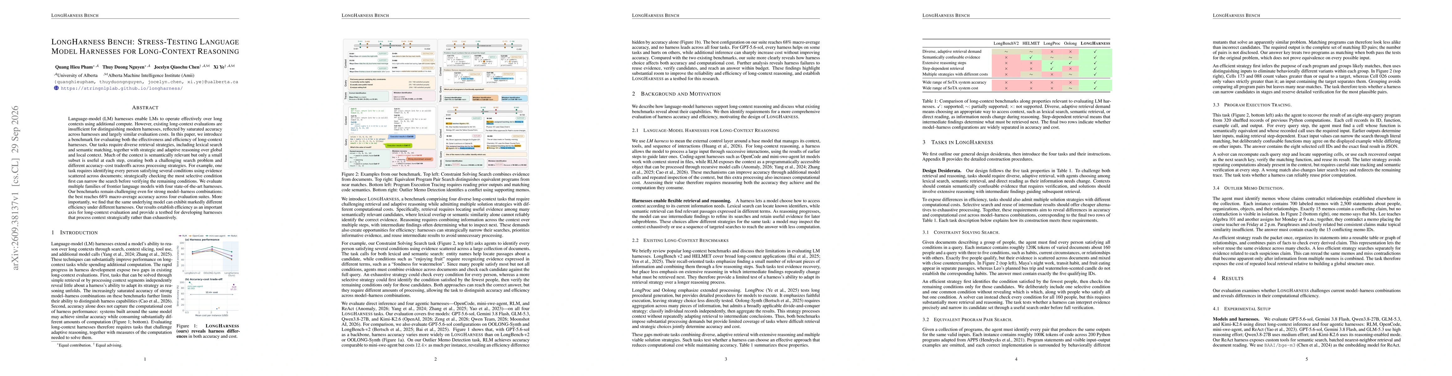 Thumbnail for LongHarness Bench: Stress-Testing Language Model Harnesses for Long-Context Reasoning