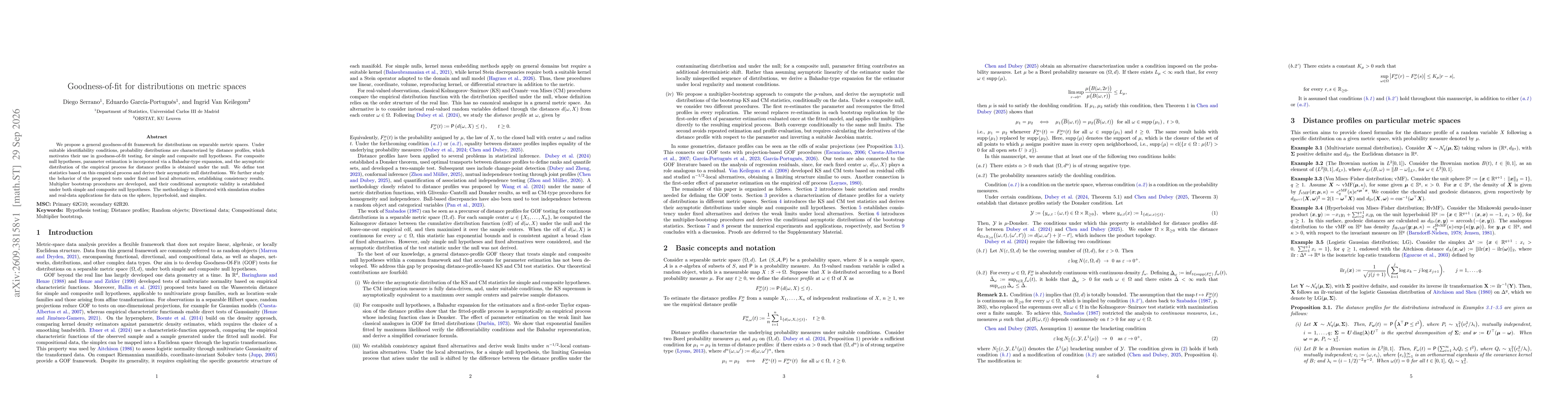 Thumbnail for Goodness-of-fit for distributions on metric spaces