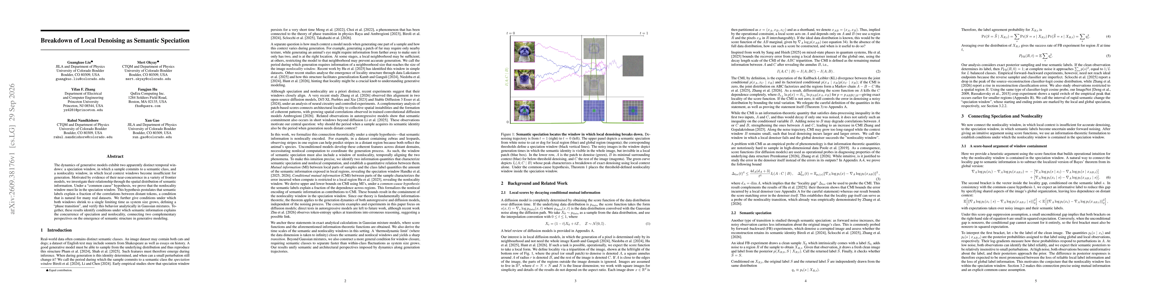 Thumbnail for Breakdown of Local Denoising as Semantic Speciation