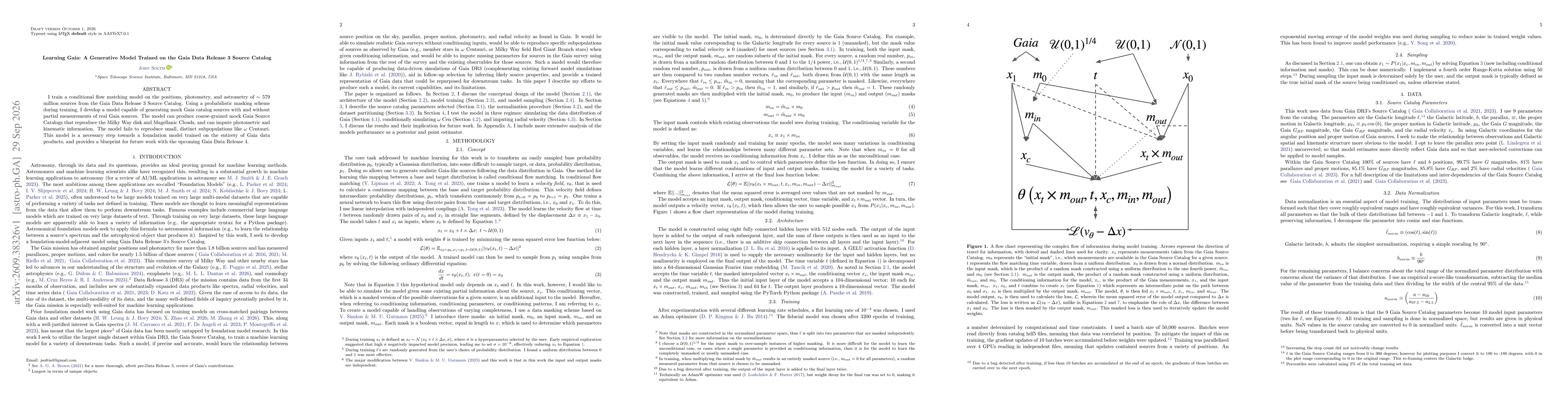Thumbnail for Learning Gaia: A Generative Model Trained on the Gaia Data Release 3 Source Catalog