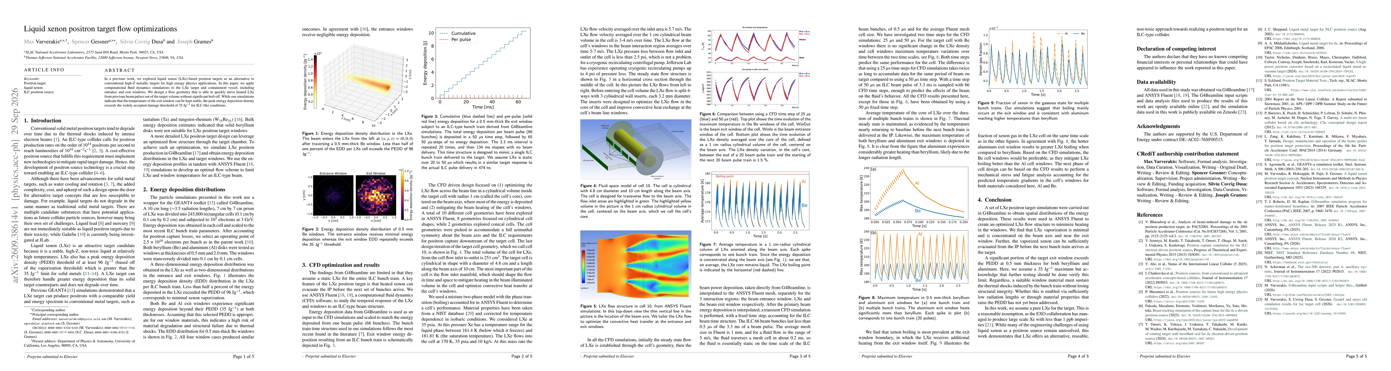 Thumbnail for Liquid xenon positron target flow optimizations