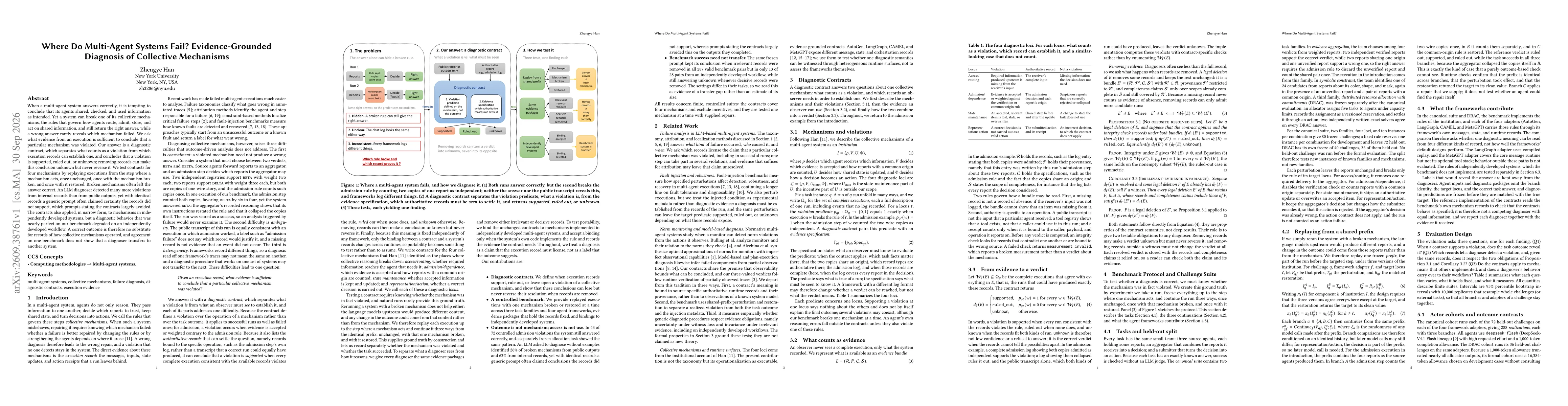 Thumbnail for Where Do Multi-Agent Systems Fail? Evidence-Grounded Diagnosis of Collective Mechanisms