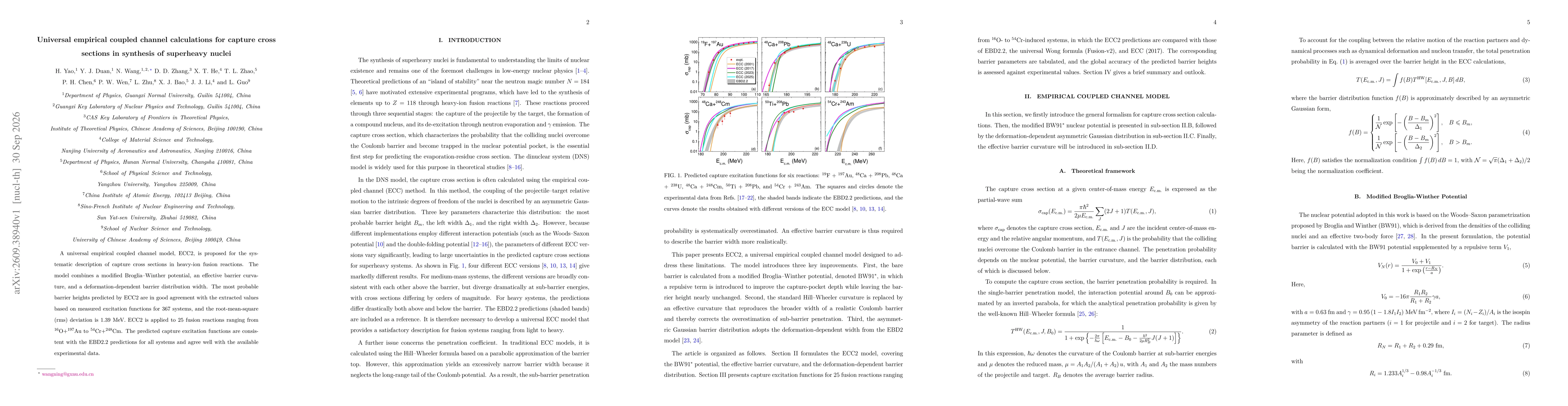 Thumbnail for Universal empirical coupled channel calculations for capture cross sections in synthesis of superheavy nuclei