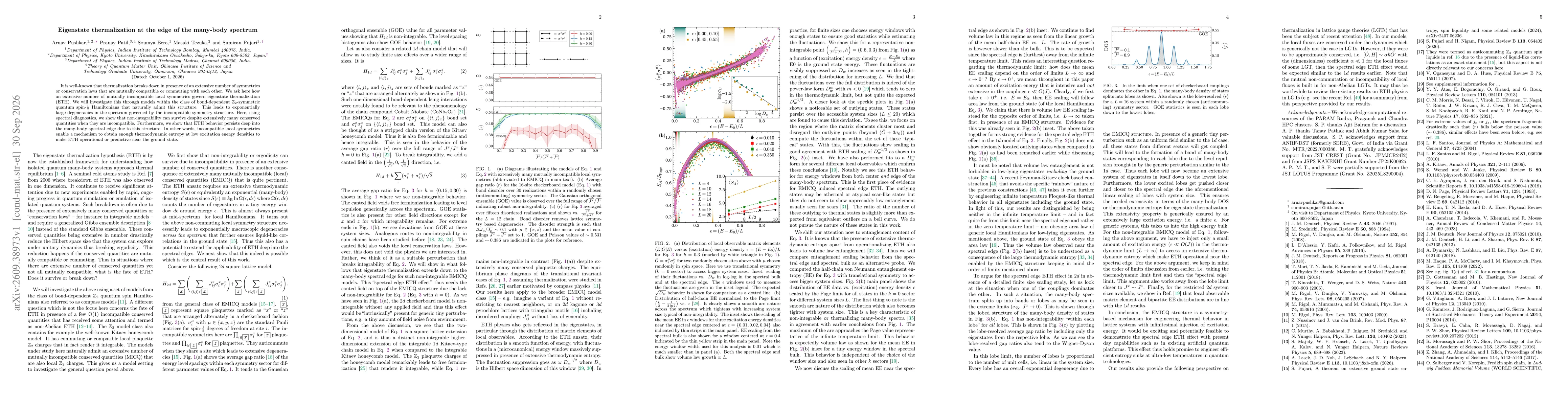 Thumbnail for Eigenstate thermalization at the edge of the many-body spectrum