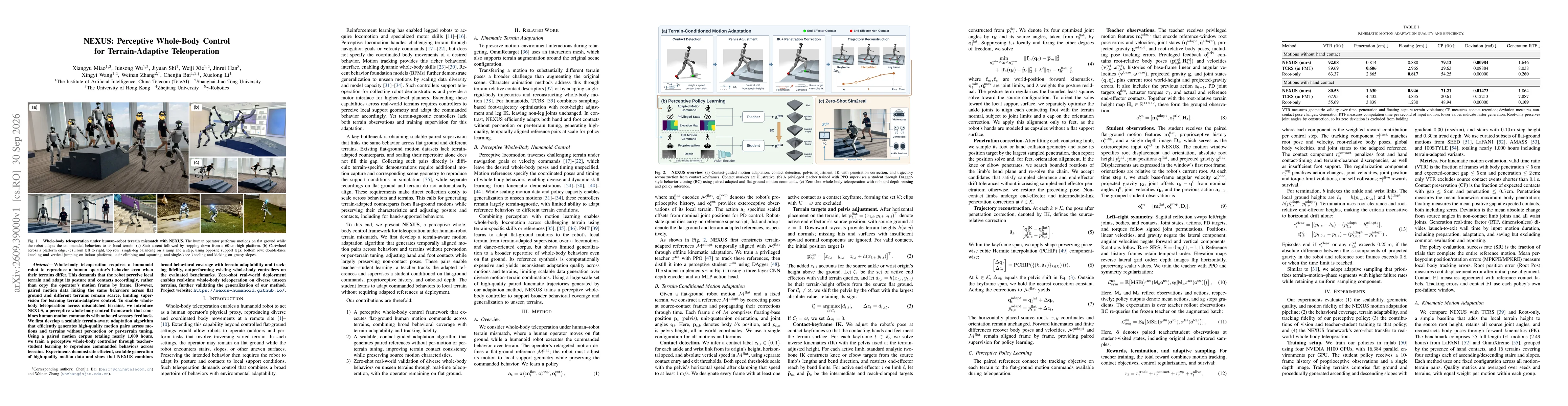 Thumbnail for NEXUS: Perceptive Whole-Body Control for Terrain-Adaptive Teleoperation