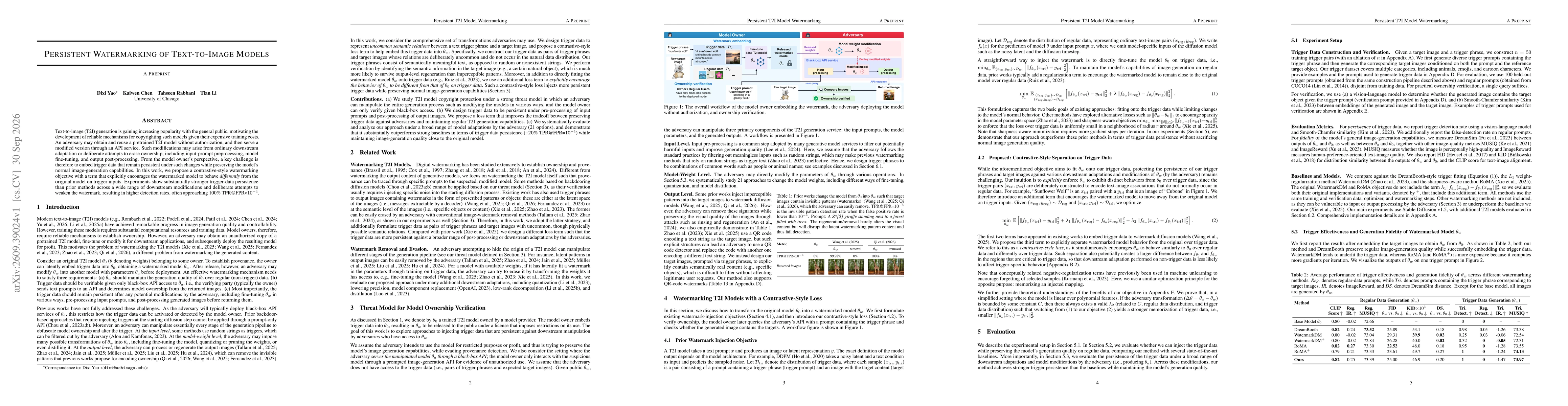 Thumbnail for Persistent Watermarking of Text-to-Image Models