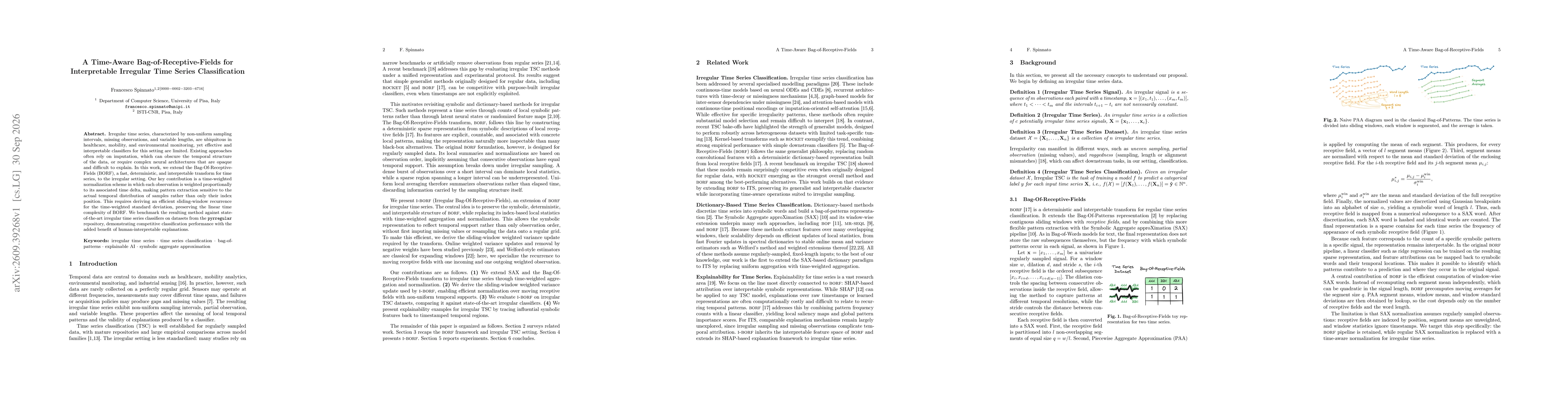 Thumbnail for A Time-Aware Bag-of-Receptive-Fields for Interpretable Irregular Time Series Classification