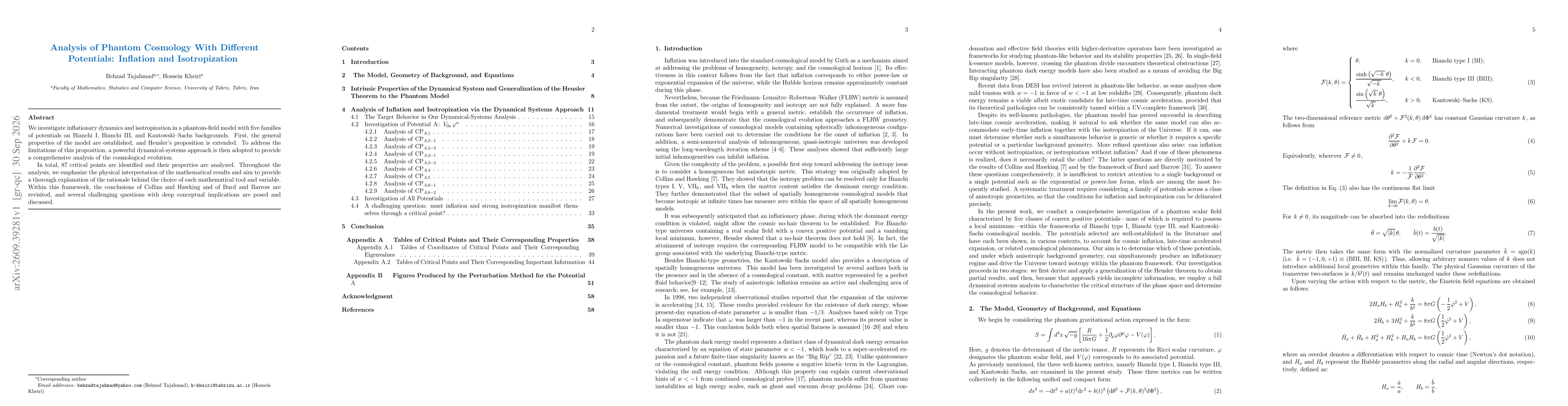 Thumbnail for Analysis of Phantom Cosmology With Different Potentials: Inflation and Isotropization