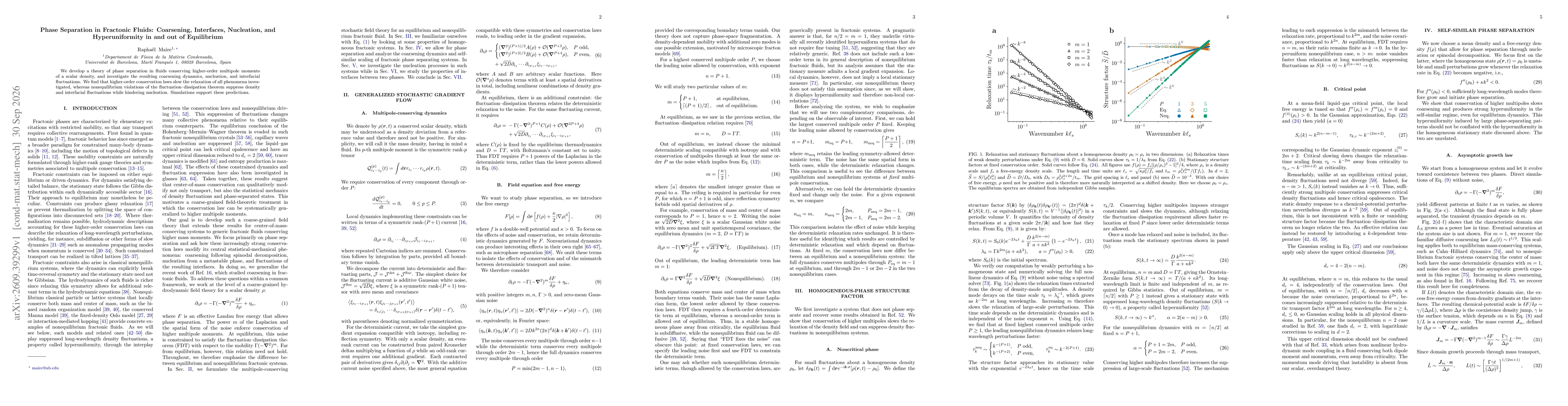 Thumbnail for Phase Separation in Fractonic Fluids: Coarsening, Interfaces, Nucleation, and Hyperuniformity in and out of Equilibrium