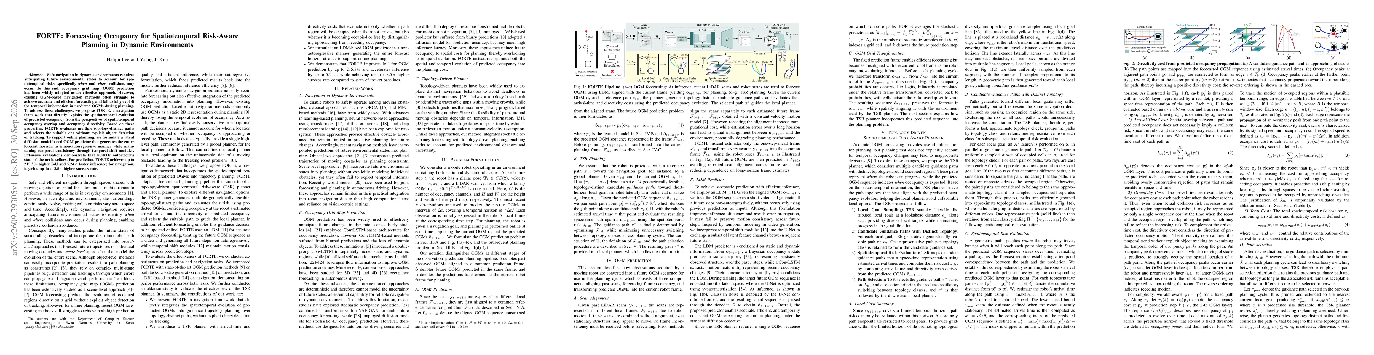 Thumbnail for FORTE: Forecasting Occupancy for Spatiotemporal Risk-Aware Planning in Dynamic Environments
