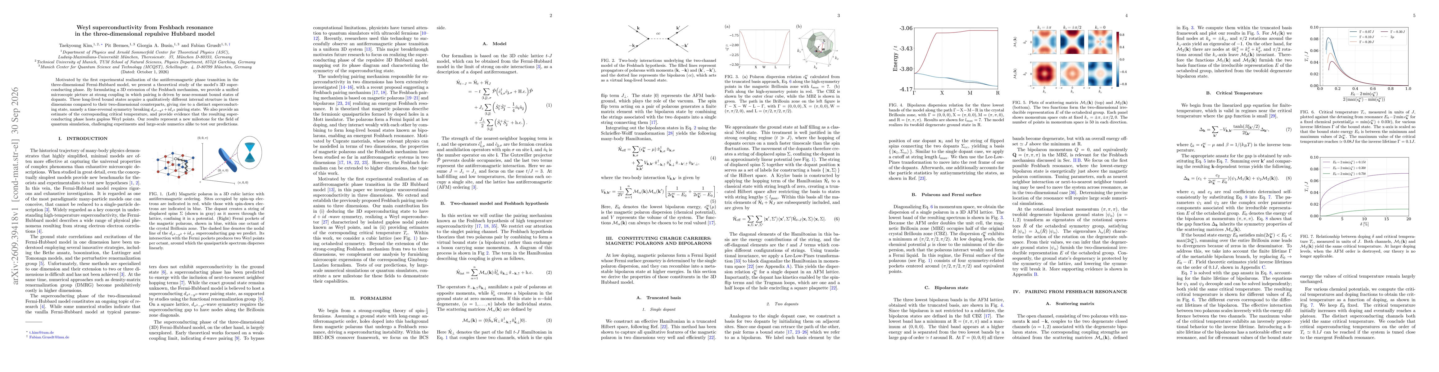 Thumbnail for Weyl superconductivity from Feshbach resonance in the three-dimensional repulsive Hubbard model