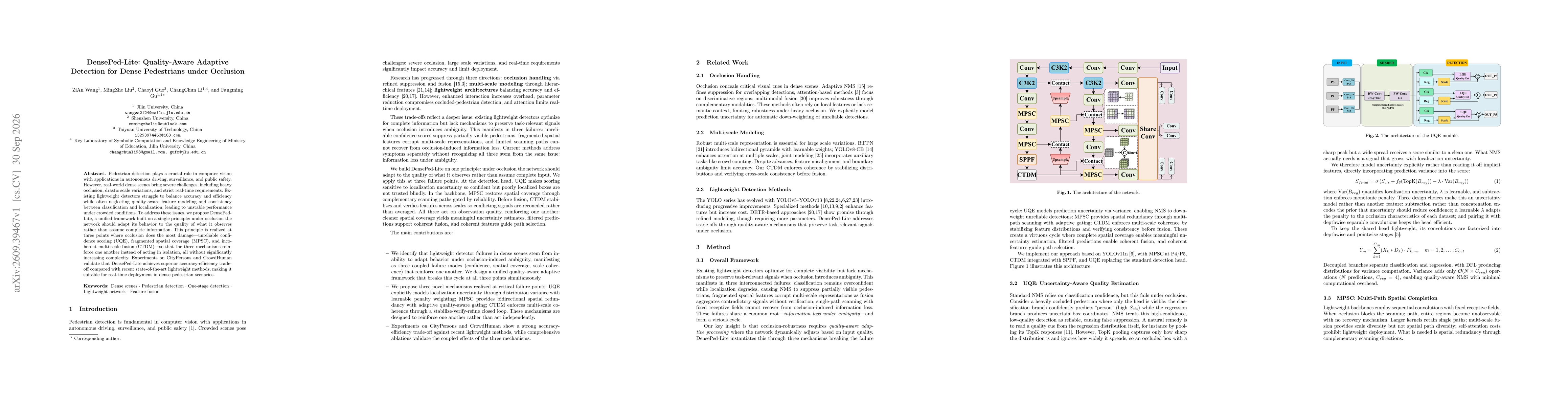 Thumbnail for DensePed-Lite: Quality-Aware Adaptive Detection for Dense Pedestrians under Occlusion