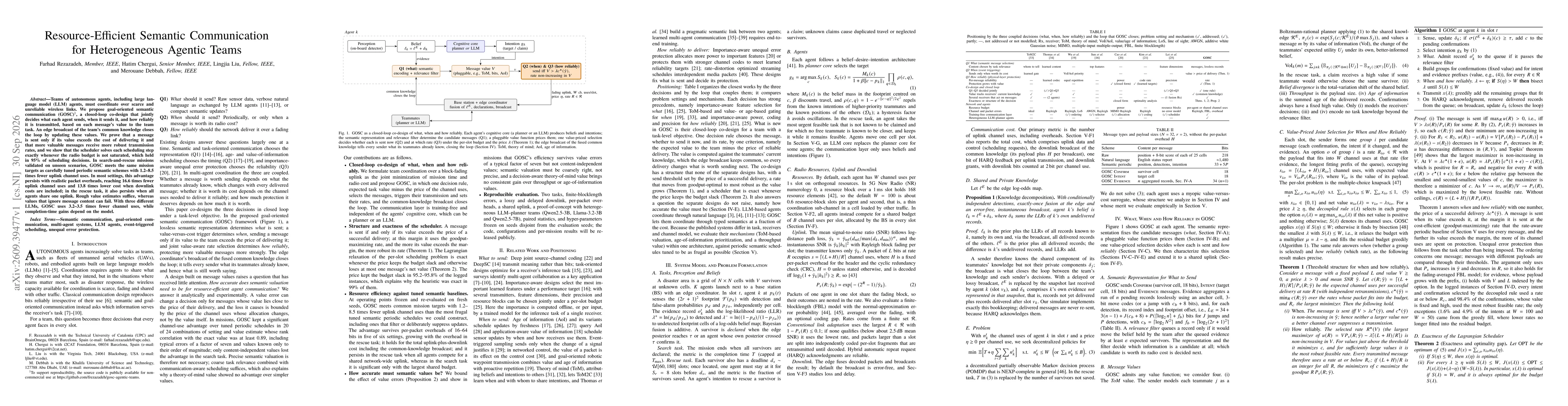 Thumbnail for Resource-Efficient Semantic Communication for Heterogeneous Agentic Teams