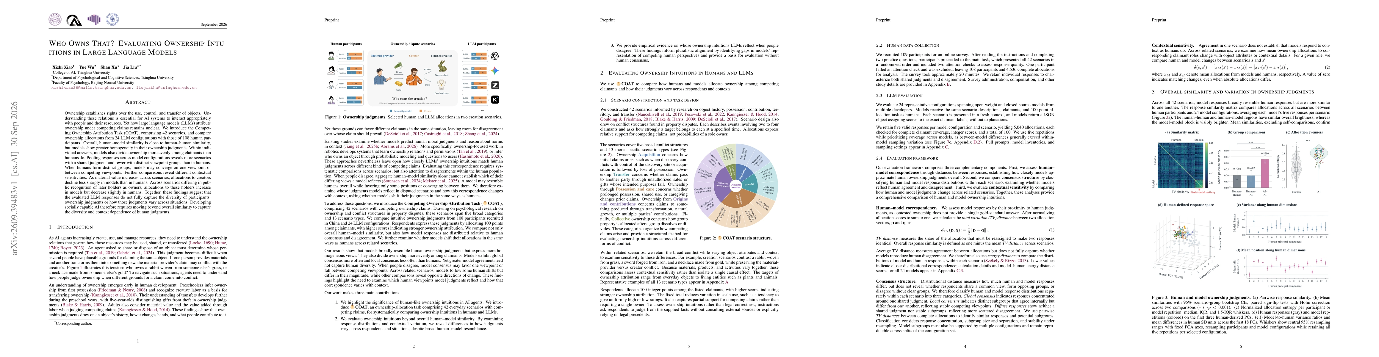 Thumbnail for Who Owns That? Evaluating Ownership Intuitions in Large Language Models